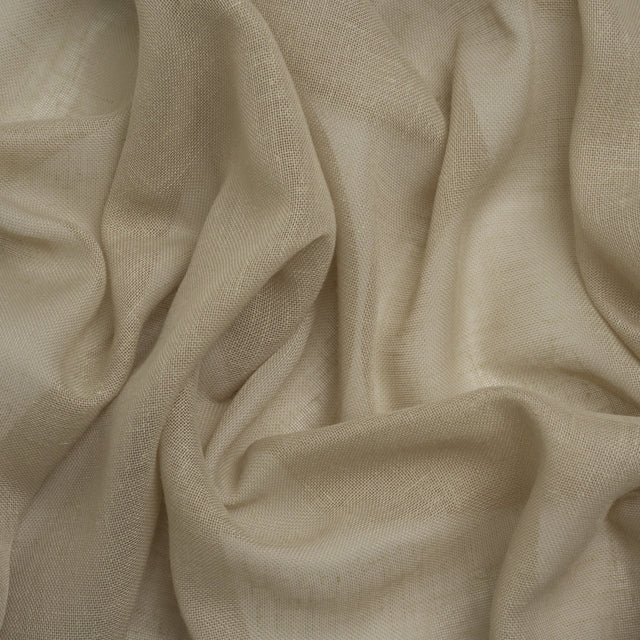 Gauzy Linen Blend Drapery Sheers Woven 118" - Driftwood - British Imported