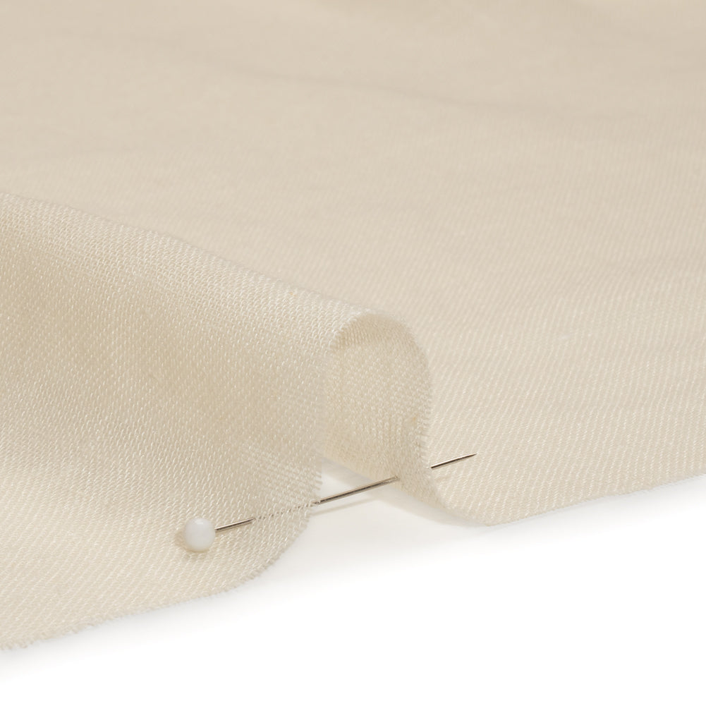 Gauzy Linen Blend Drapery Sheers Woven 118" - Linen - British Imported Detail