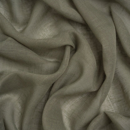 Gauzy Linen Blend Drapery Sheers Woven 118" - Olive - British Imported