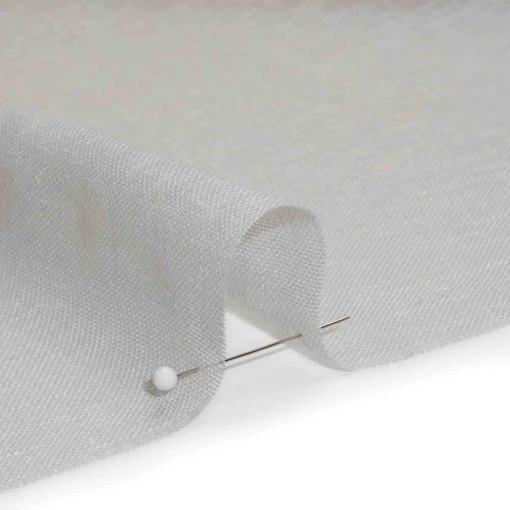 Gauzy Linen Blend Drapery Sheers Woven 118" - Pebble - British Imported Detail