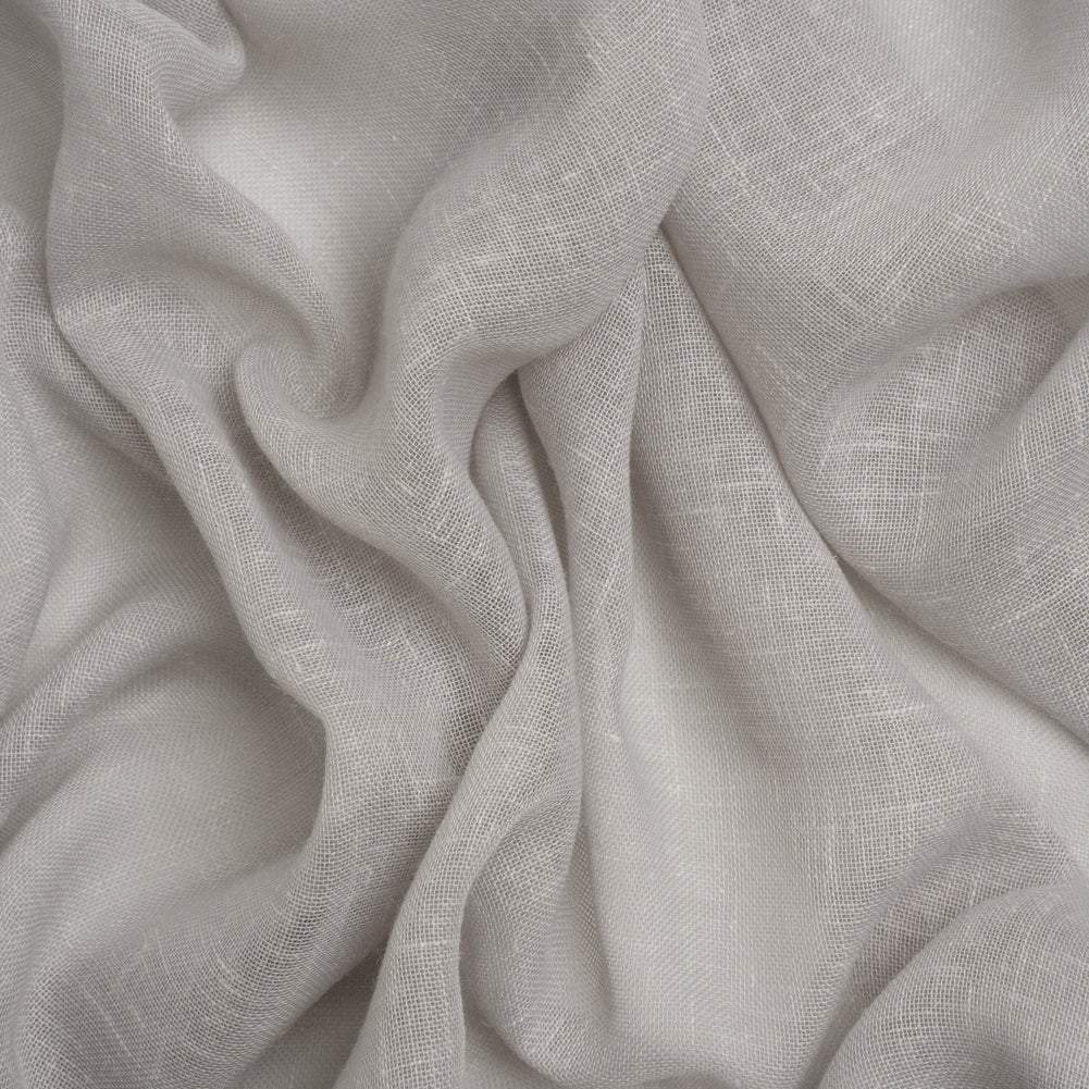 Gauzy Linen Blend Drapery Sheers Woven 118" - Pebble - British Imported