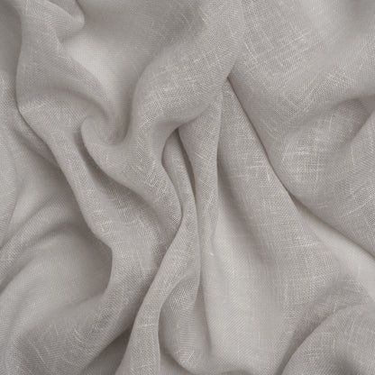Gauzy Linen Blend Drapery Sheers Woven 118" - Pebble - British Imported