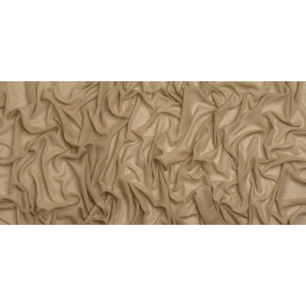 Gauzy Linen Blend Drapery Sheers Woven 118" - Sand - British Imported Full
