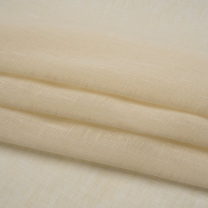 Crisp Linen Blend Drapery Sheers 122" - Linen - British Imported Folded