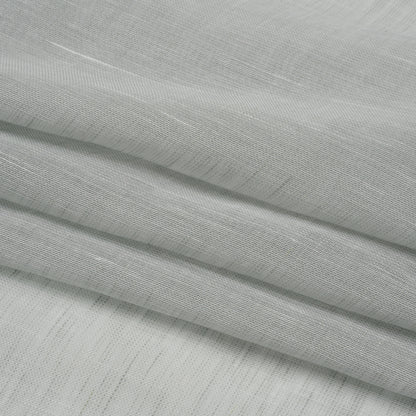 Crisp Linen Blend Drapery Sheers 122" - Mist - British Imported Folded