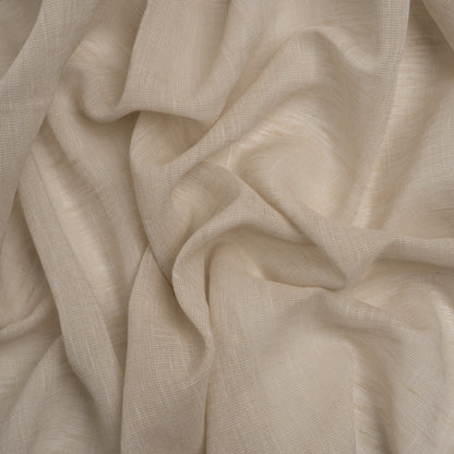 Crisp Linen Blend Drapery Sheers 122" - Putty - British Imported