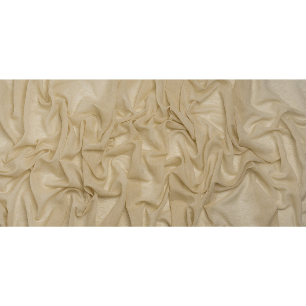 Crisp Linen Blend Drapery Sheers 122" - Sand - British Imported Full