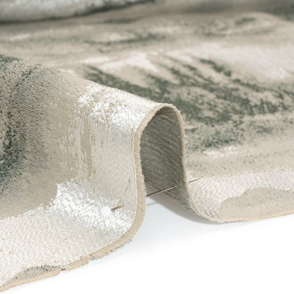Recycled Polyester Drapery Jacquard - Forest Hazy Landscapes - British Imported Detail