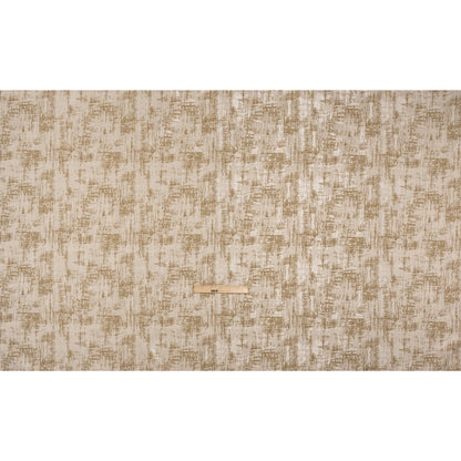Recycled Polyester Drapery Jacquard - Ochre Abstract Strokes - British Imported Full