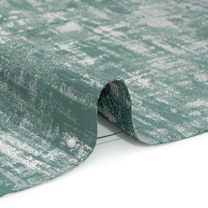Recycled Polyester Drapery Jacquard - Seafoam Abstract Strokes - British Imported Detail