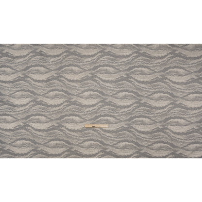 Recycled Polyester Jacquard - Slate Landscape Spots - British Imported Full