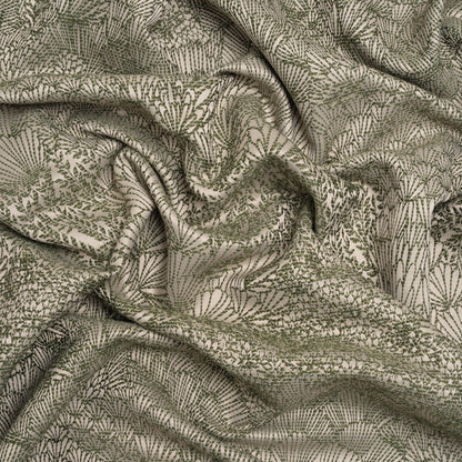 Recycled Polyester Jacquard - Forest Lush Garden - British Imported