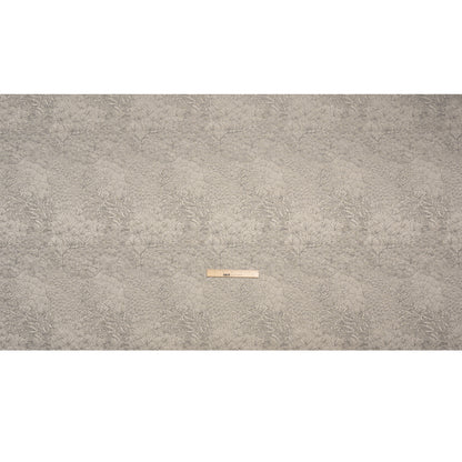 Recycled Polyester Jacquard - Slate Lush Garden - British Imported Full