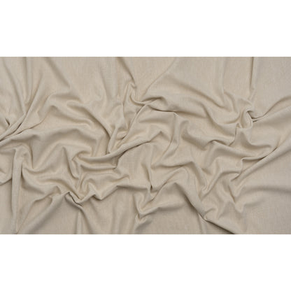 Linen Look Recycled Polyester and Cotton Woven - Oyster - British Imported