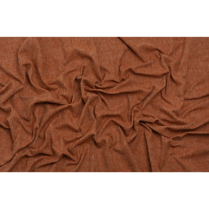 Linen Look Recycled Polyester and Cotton Woven - Paprika - British Imported