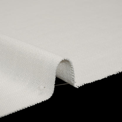 Linen Look Recycled Polyester and Cotton Woven - Pearl - British Imported