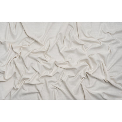 Linen Look Recycled Polyester and Cotton Woven - Pearl - British Imported
