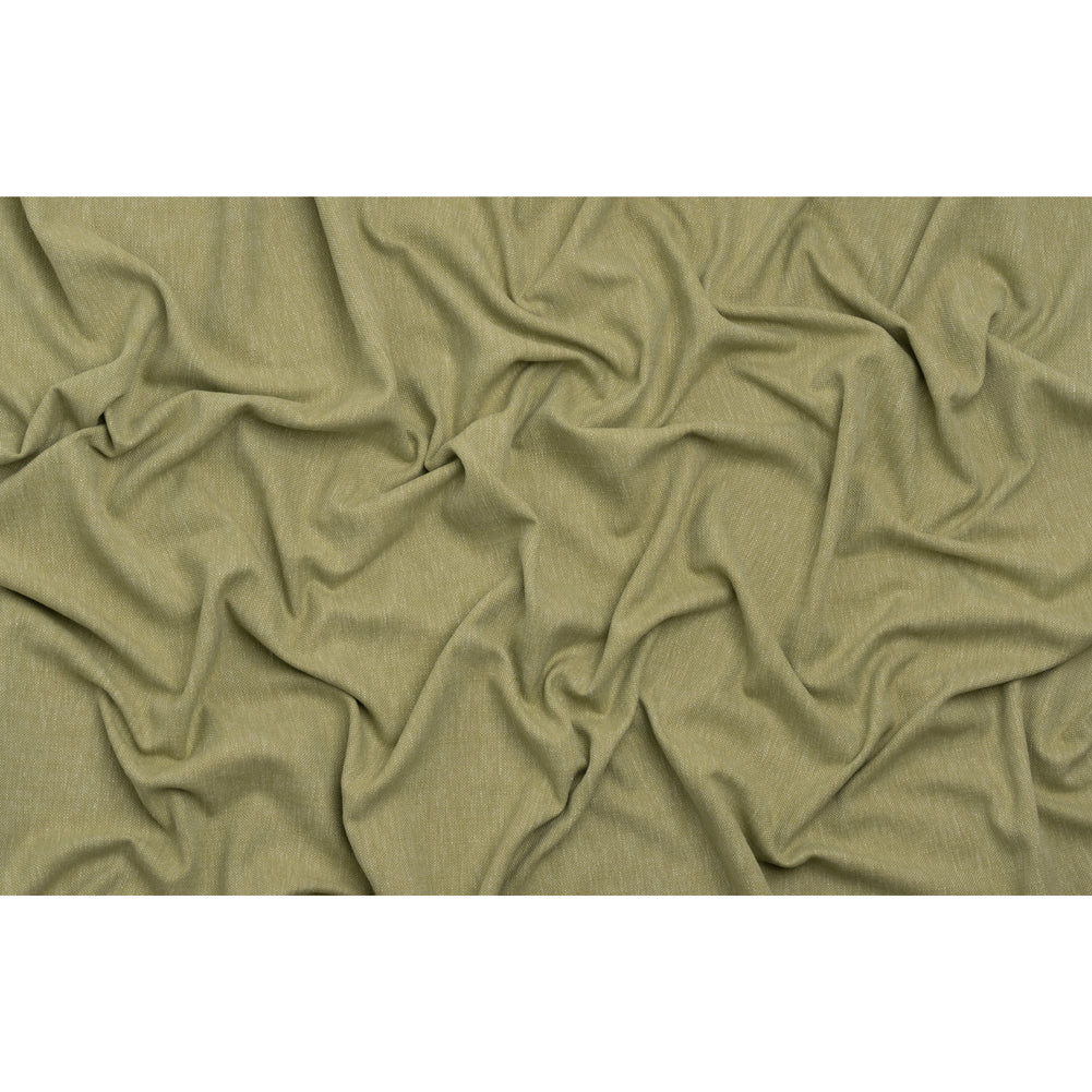 Linen Look Recycled Polyester and Cotton Woven - Pistachio - British Imported