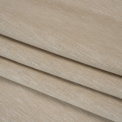 Linen Look Recycled Polyester and Cotton Woven - Putty - British Imported