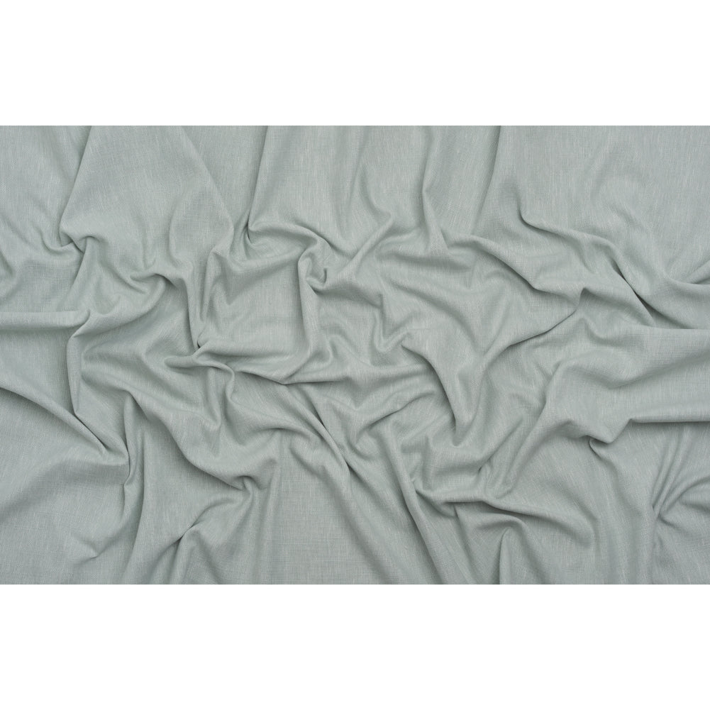Linen Look Recycled Polyester and Cotton Woven - Seafoam - British Imported
