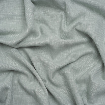 Linen Look Recycled Polyester and Cotton Woven - Seafoam - British Imported