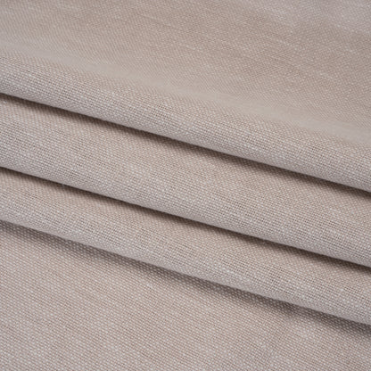 Linen Look Recycled Polyester and Cotton Woven - Shell - British Imported