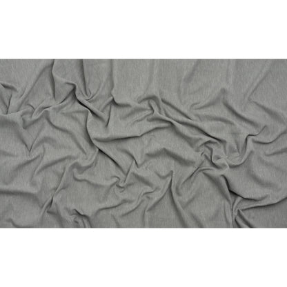 Linen Look Recycled Polyester and Cotton Woven - Silver - British Imported