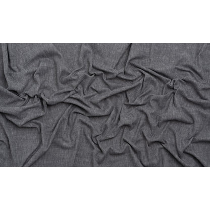 Linen Look Recycled Polyester and Cotton Woven - Slate - British Imported