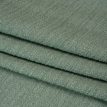 Textured Recycled Polyester Woven - Aloe Boucle Stripes - British Imported