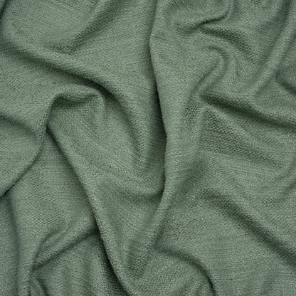 Textured Recycled Polyester Woven - Aloe Boucle Stripes - British Imported
