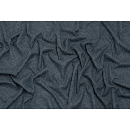 Textured Recycled Polyester Woven - Denim Boucle Stripes - British Imported