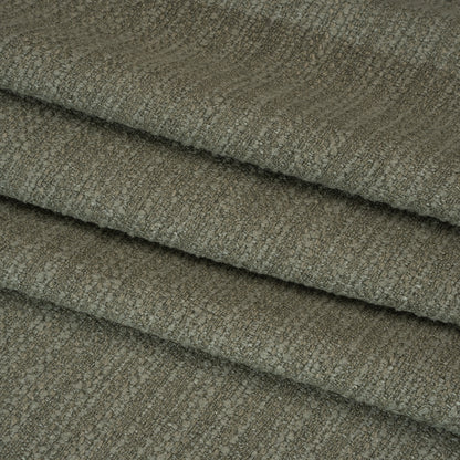 Textured Recycled Polyester Woven - Eucalyptus Boucle Stripes - British Imported