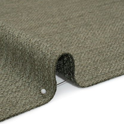 Textured Recycled Polyester Woven - Eucalyptus Boucle Stripes - British Imported