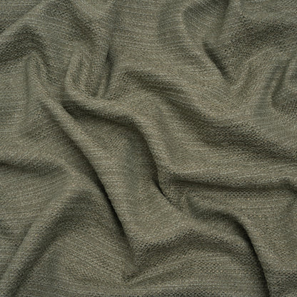 Textured Recycled Polyester Woven - Eucalyptus Boucle Stripes - British Imported