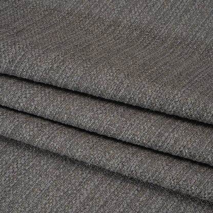 Textured Recycled Polyester Woven - Flint Boucle Stripes - British Imported
