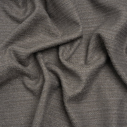 Textured Recycled Polyester Woven - Flint Boucle Stripes - British Imported