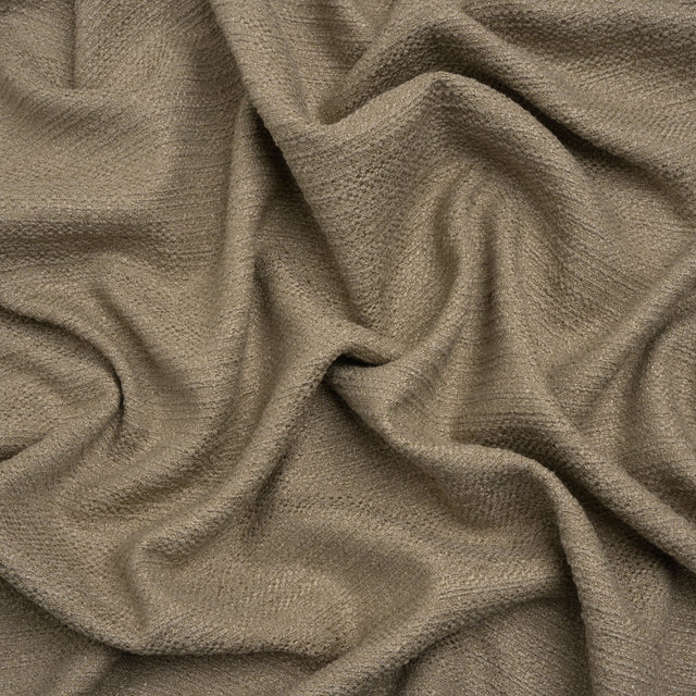 Textured Recycled Polyester Woven - Hemp Boucle Stripes - British Imported