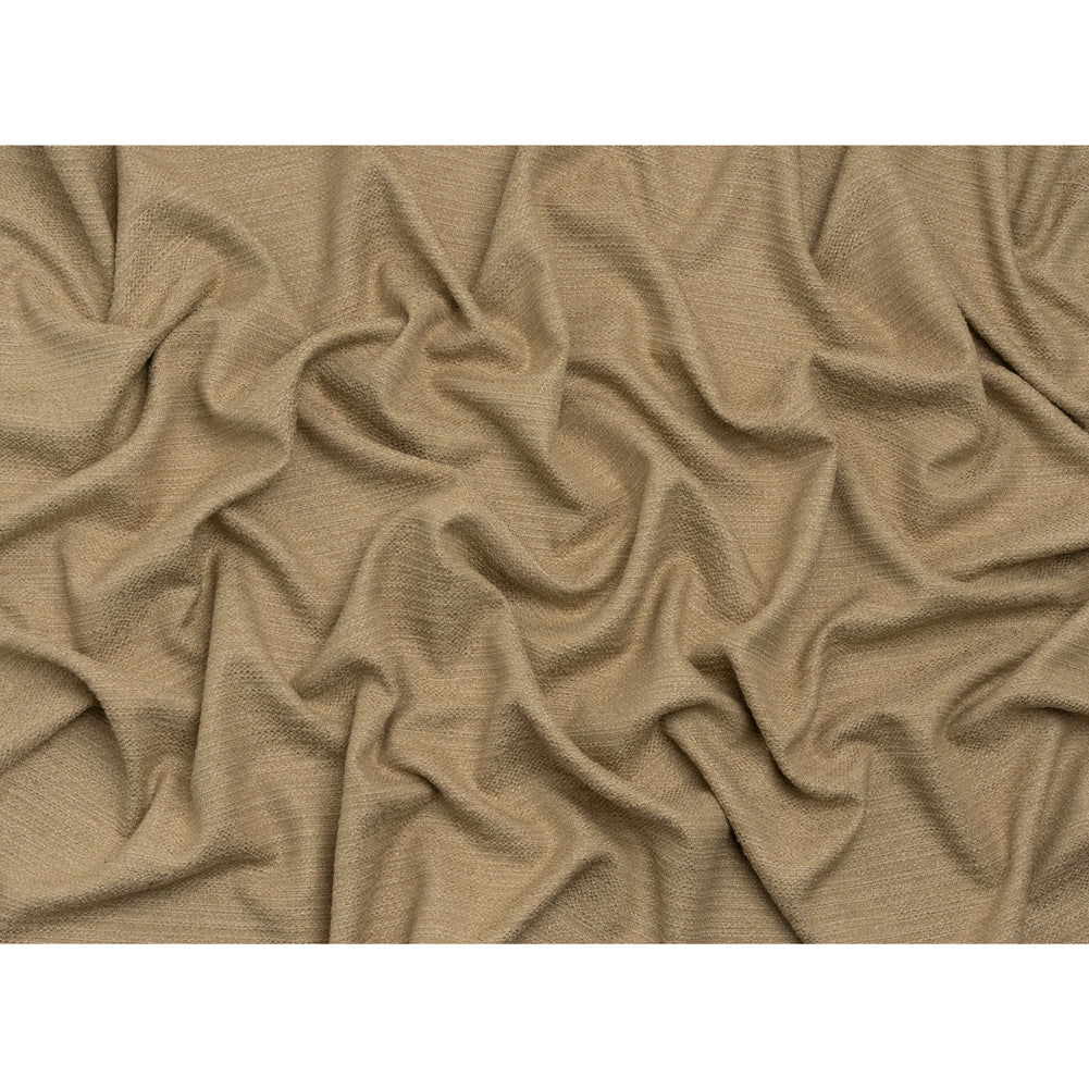 Textured Recycled Polyester Woven - Jute Boucle Stripes - British Imported