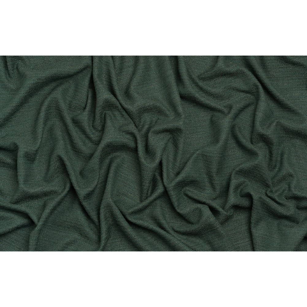 Textured Recycled Polyester Woven - Kingfisher Boucle Stripes - British Imported