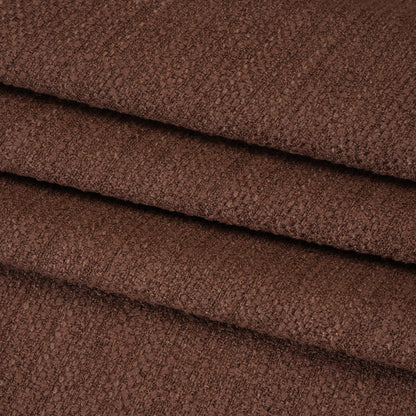Textured Recycled Polyester Woven - Mulberry Boucle Stripes - British Imported