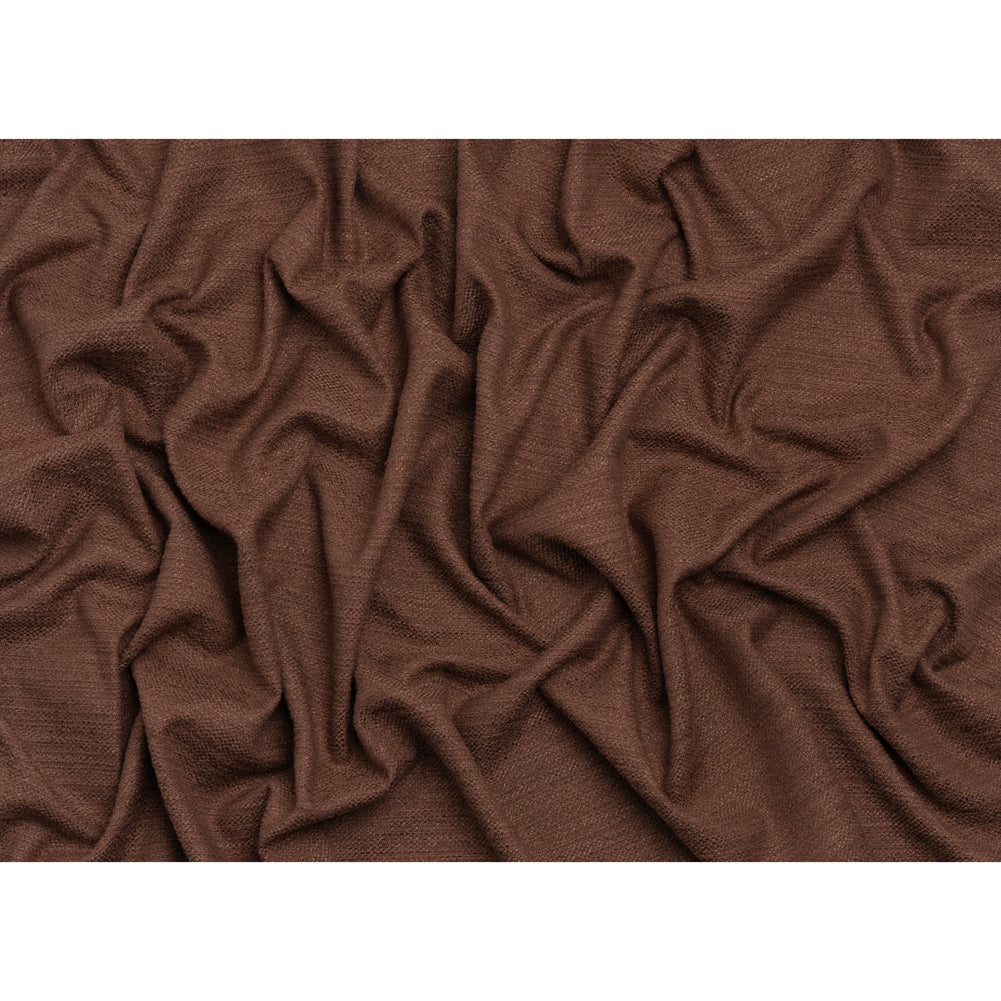 Textured Recycled Polyester Woven - Mulberry Boucle Stripes - British Imported