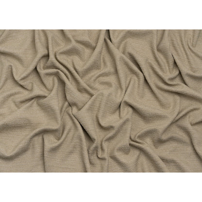 Textured Recycled Polyester Woven - Oatmeal Boucle Stripes - British Imported
