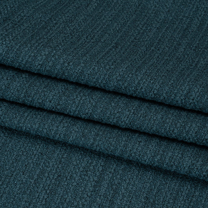 Textured Recycled Polyester Woven - Ocean Boucle Stripes - British Imported