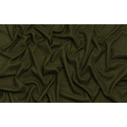 Textured Recycled Polyester Woven - Olive Boucle Stripes - British Imported