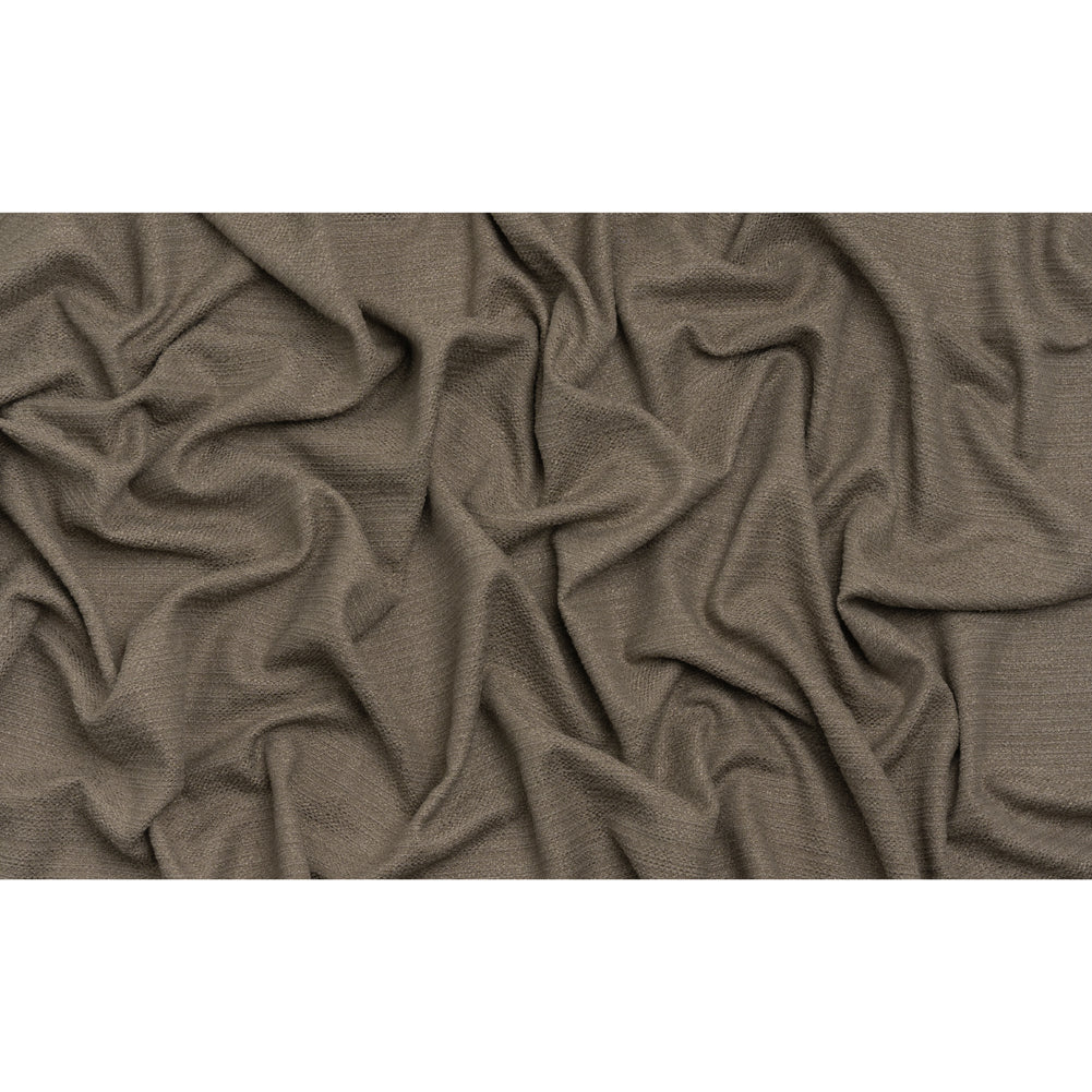 Textured Recycled Polyester Woven - Porcini Boucle Stripes - British Imported - Full
