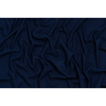 Textured Recycled Polyester Woven - Prussian Boucle Stripes - British Imported