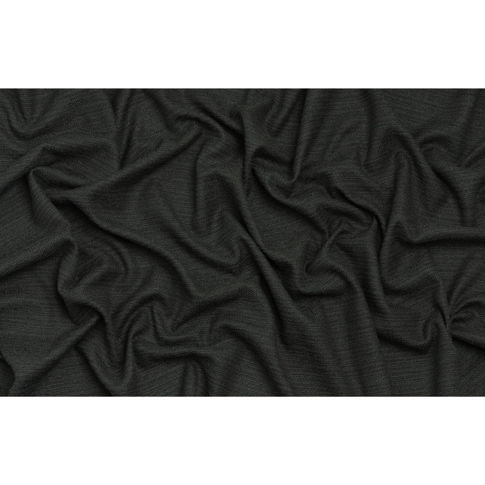 Textured Recycled Polyester Woven - Raven Boucle Stripes - British Imported