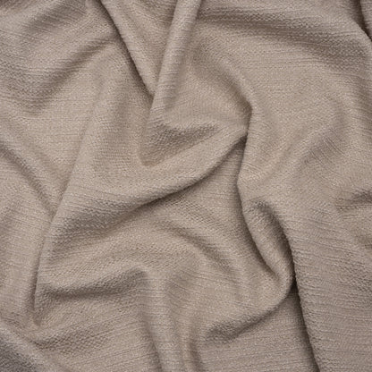 Textured Recycled Polyester Woven - Shell Boucle Stripes - British Imported