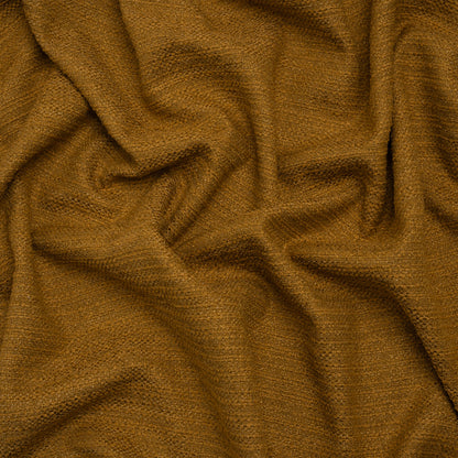 Textured Recycled Polyester Woven - Tumeric Boucle Stripes - British Imported
