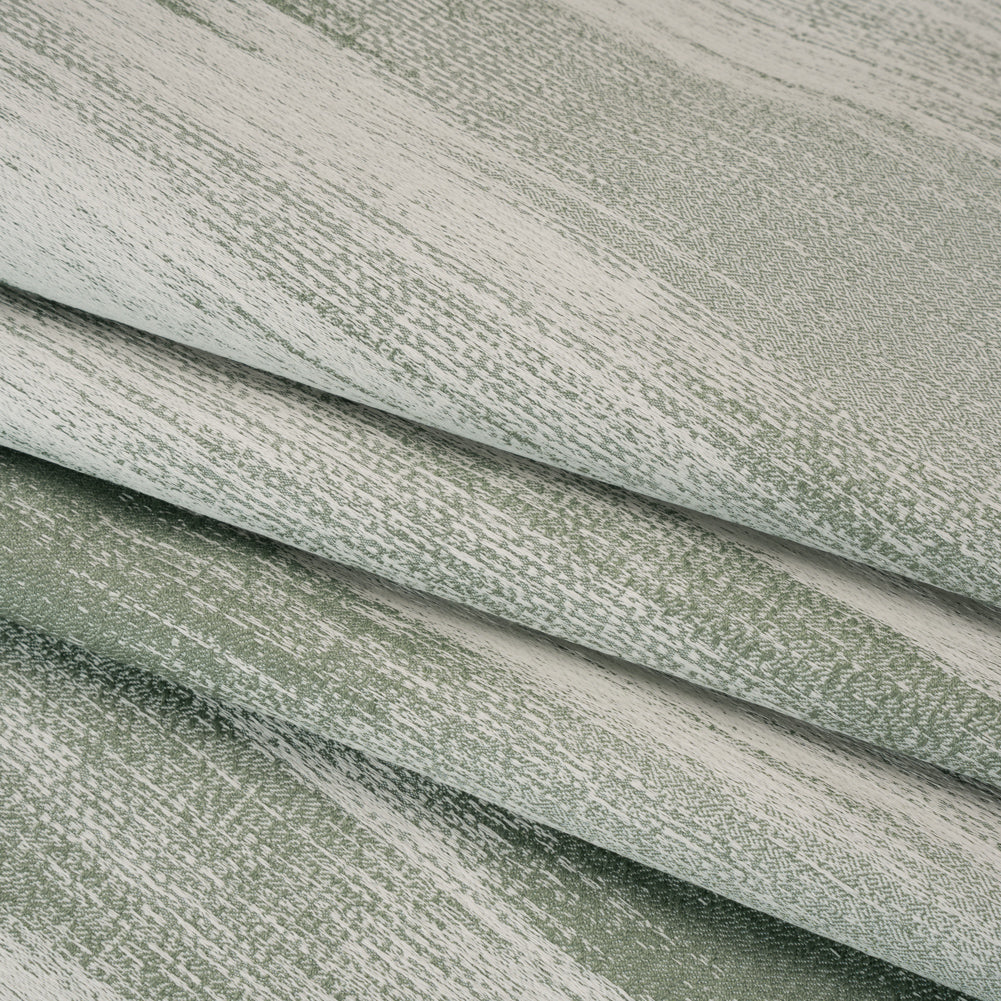Recycled Polyester Jacquard - Opal Brushstroke Striations - British Imported - Folded